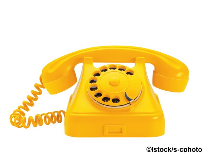 Symbolbild: Telefon mit Wählscheibe