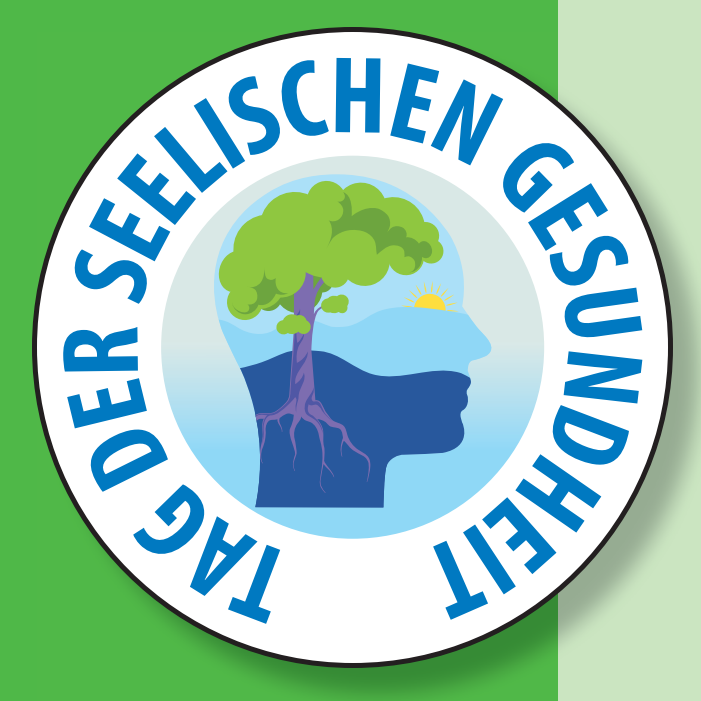 Das Logo des Aktionstages seelische Gesundheit (ein Kopf, in dem ein Baum wächst)